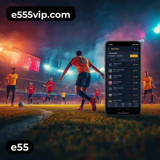 Aplicativo móvel e55 para iOS e Android